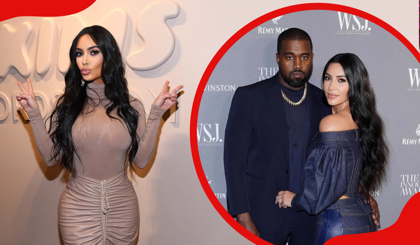 Kim Kardashian and Kanye West