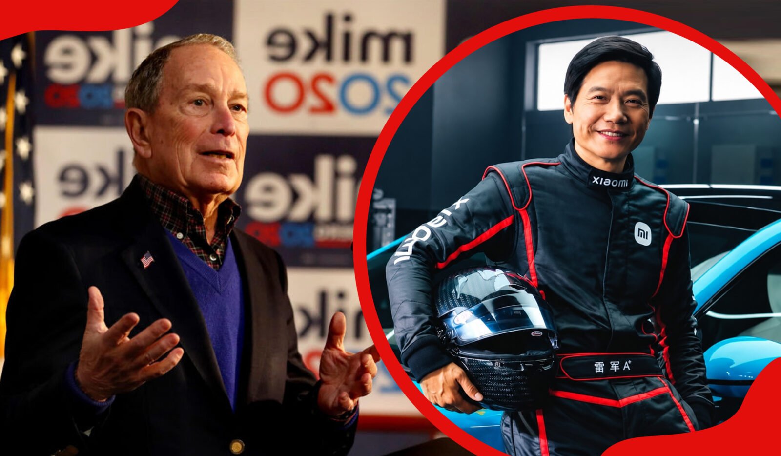 Michael Bloomberg and Lei Jun
