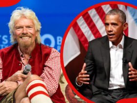 Richard Branson and Barack Obama