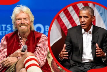 Richard Branson and Barack Obama
