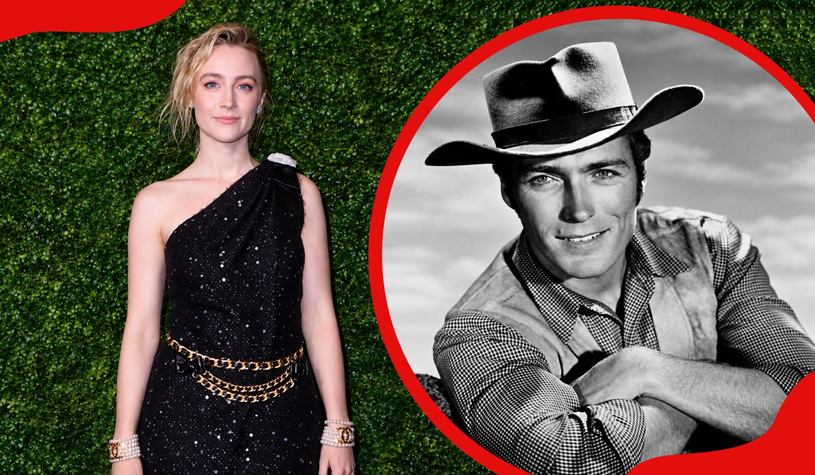 Saoirse Ronan and Clint Eastwood