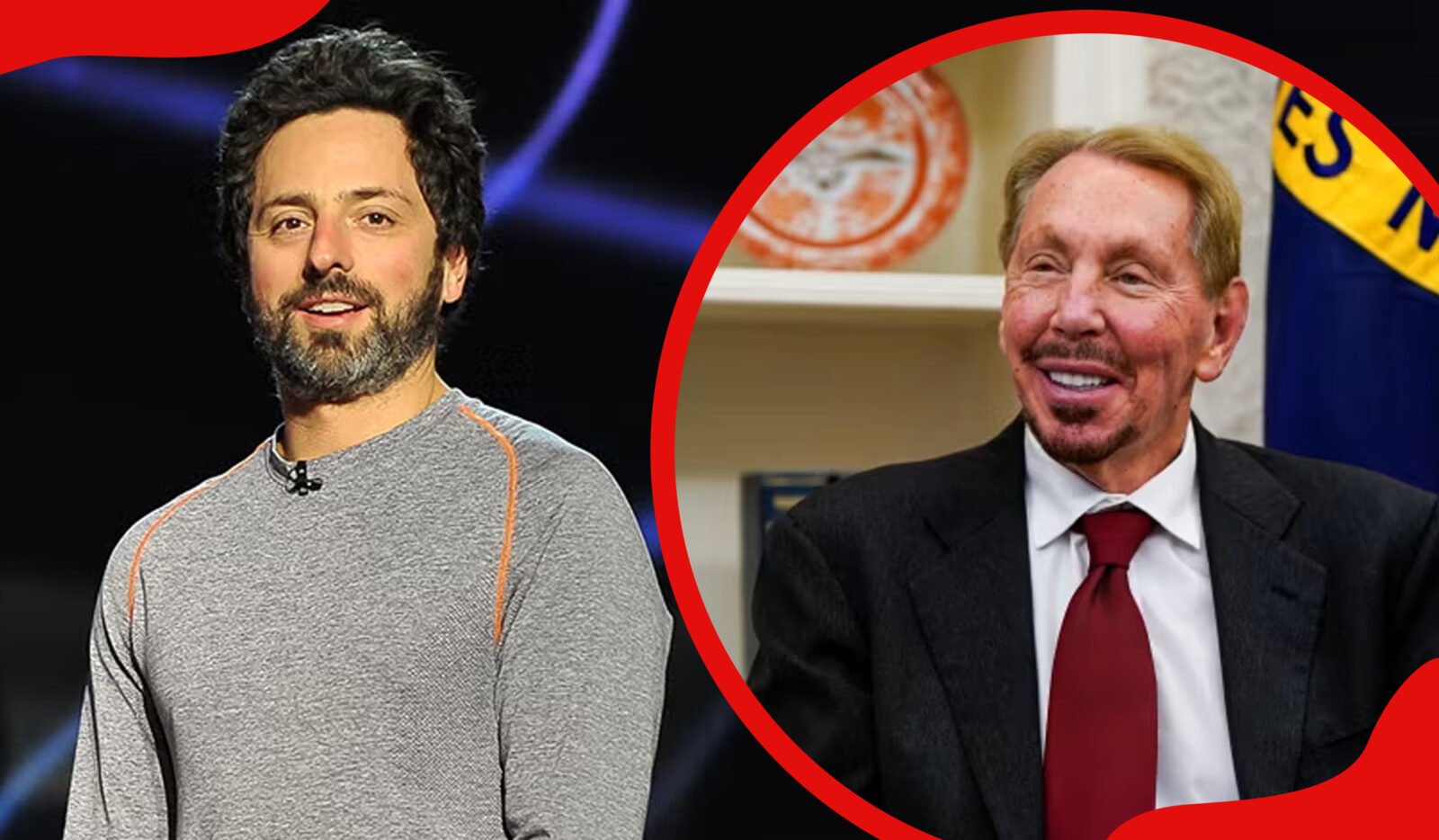 Sergey Brin And Larry Ellison