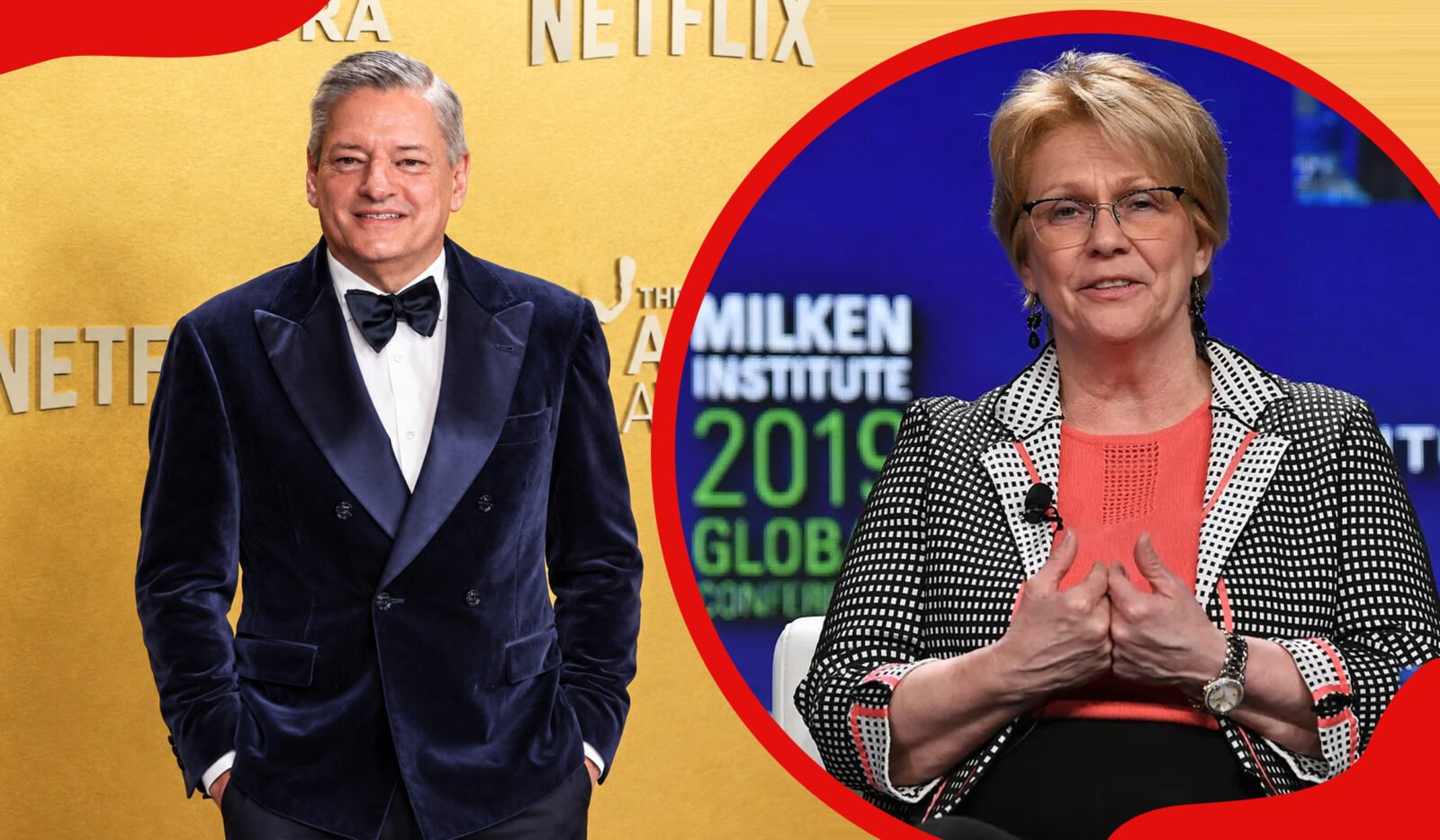 Ted Sarandos and Vicki Hollub