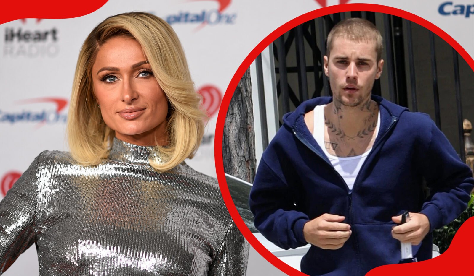 Paris Hilton and Justin Bieber