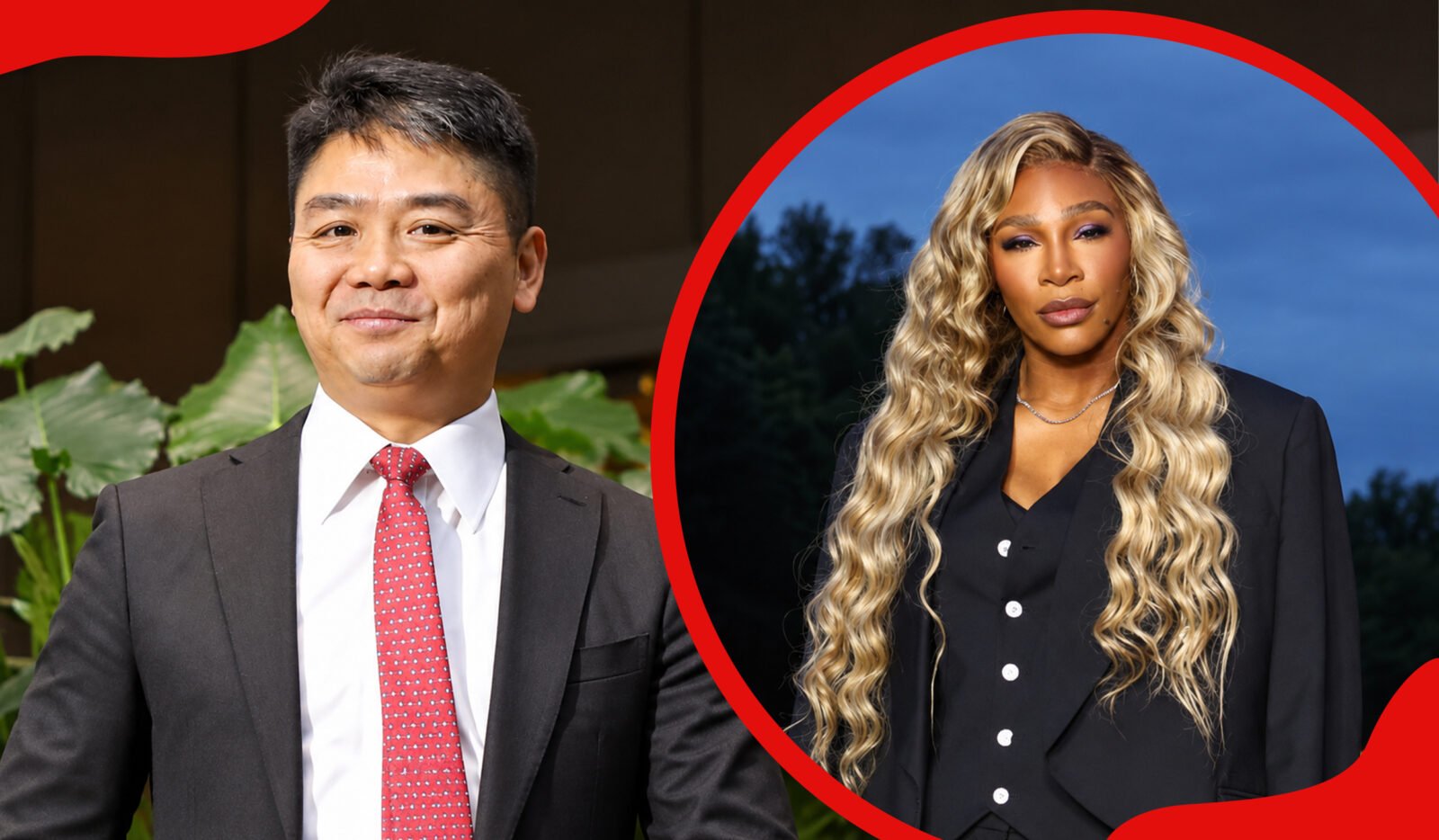 Richard Liu and Serena Williams